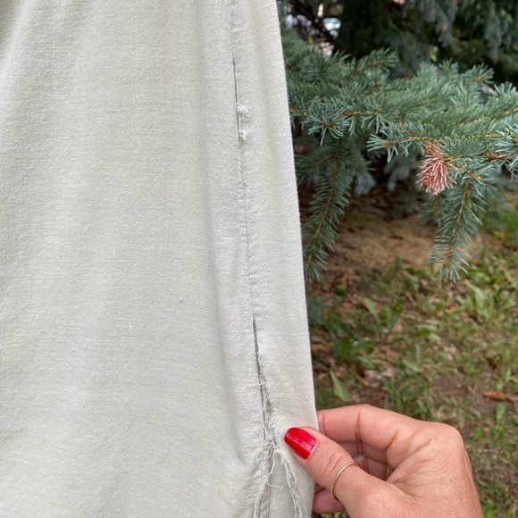 Sage Green Cotton Hippie Skirt - Picture 12 of 16